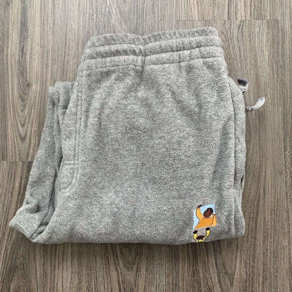 Vtg Platinum Fubu Joggers Sweatpants Gray L Mens Fat‎ Albert Embroidered Y2k